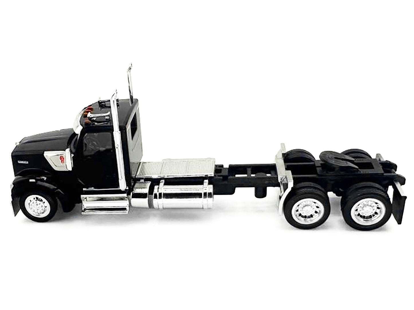 Kenworth W990 2-Axel Day Cab Black 1/87 (HO) Plastic Model Car by HO Logistics-DiecastModeler.com