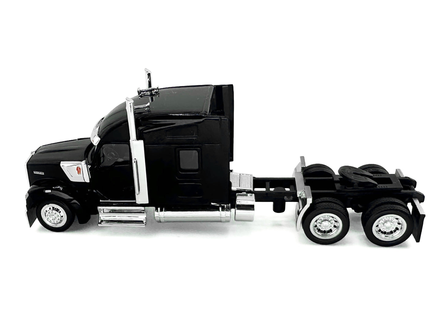 Kenworth W990 with Stand Up Sleeper Cab Black 1/87 (HO) Plastic Model Car by HO Logistics