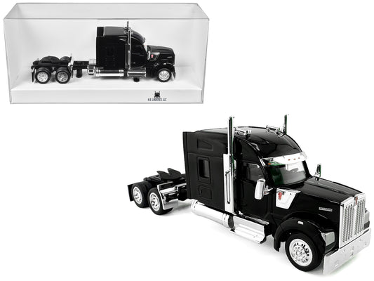 Kenworth W990 with Stand Up Sleeper Cab Black 1/87 (HO) Plastic Model Car by HO Logistics