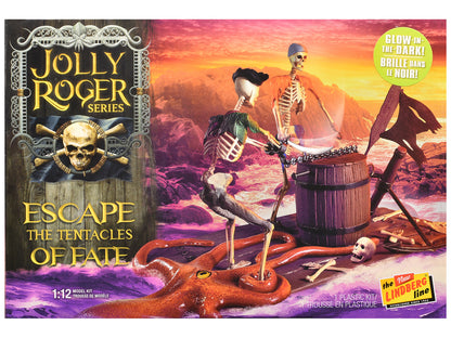 Skill 2 Model Kit Jolly Roger Series "Escape the Tentacles of Fate" Diorama Set 1/12 Scale Model by Lindberg-DiecastModeler.com