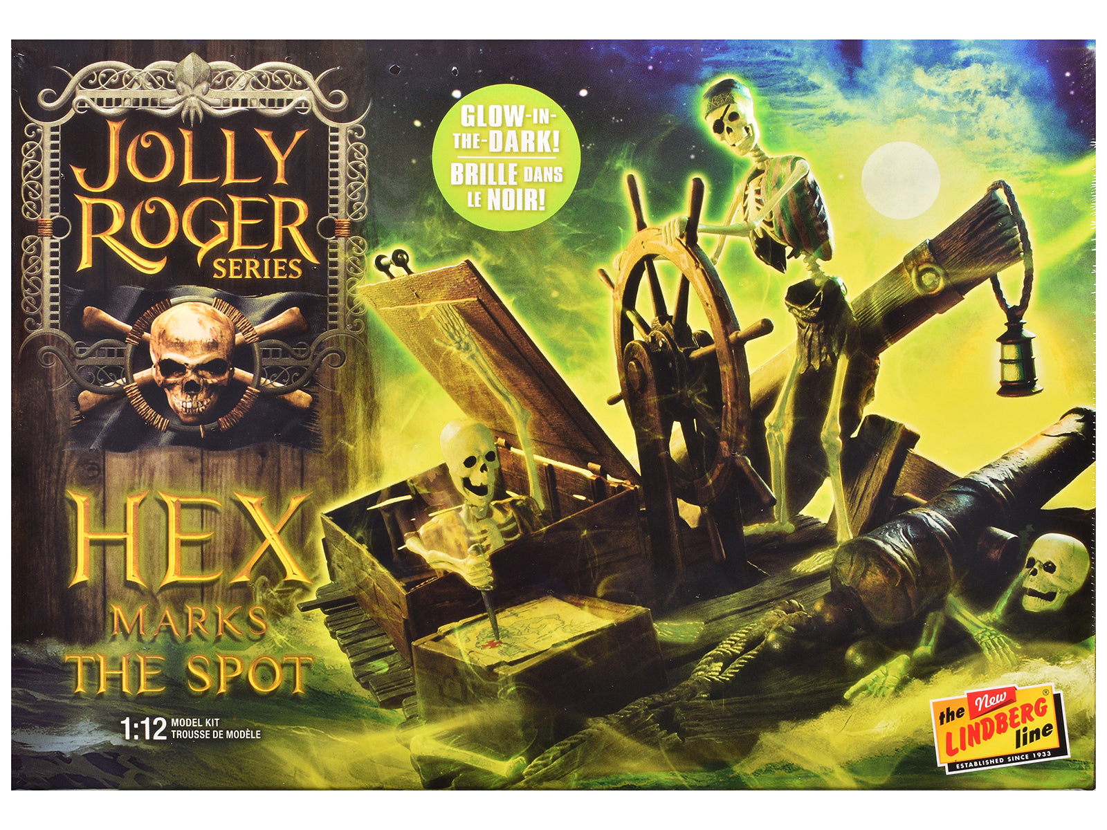 Skill 2 Model Kit Jolly Roger Series "Hex Marks the Spot" Diorama Set 1/12 Scale Model by Lindberg-DiecastModeler.com