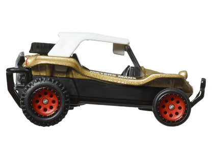 Meyer Manx Dune Buggy #1 Gold Metallic with White Top "Boulevard" Series Diecast Model Car by Hot Wheels-DiecastModeler.com