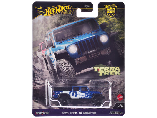 2020 Jeep Gladiator Pickup Truck Blue Metallic "MOPAR" "Terra Trek" Series Diecast Model Car by Hot Wheels