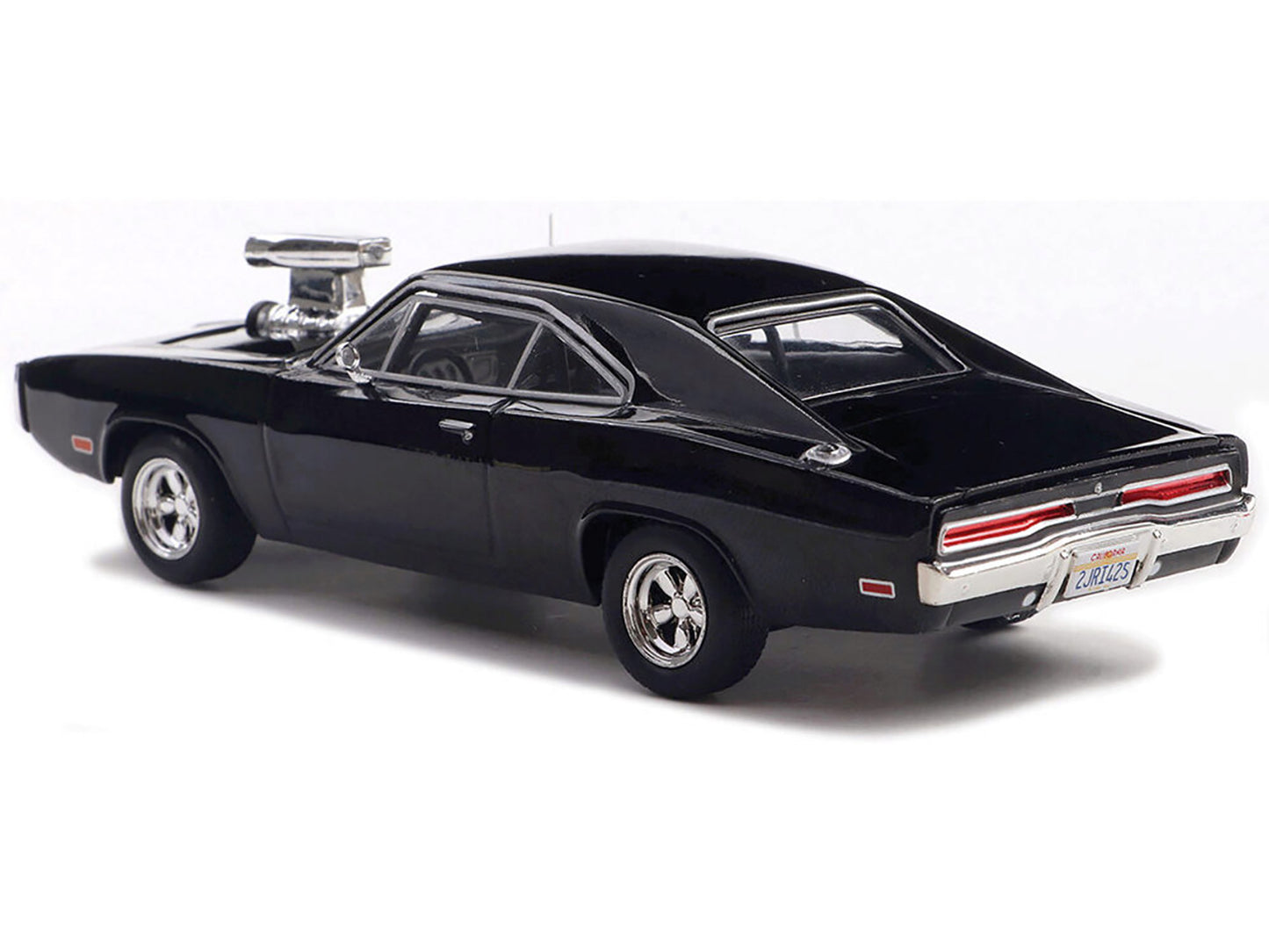 1970 Dodge Charger with Blown Engine Black 1/43 Diecast Model by IXO Models