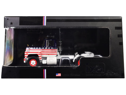 1966 Mack R Series Truck Tractor American Flag Livery 1/43 Diecast Model by IXO Models-DiecastModeler.com