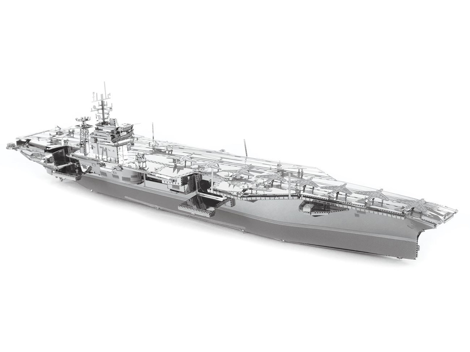 Model Kit USS Theodore Roosevelt CVN-71 Aircraft Carrier (Expert Difficulty) Steel Model by Metal Earth-DiecastModeler.com