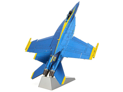 Model Kit Boeing F/A-18 Super Hornet Fighter Aircraft "Blue Angels #5" United States Navy (Challenging Difficulty) Steel Model by Metal Earth-DiecastModeler.com