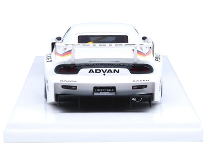 Mazda RX7 (FD3S) LB-Super Silhouette RHD (Right Hand Drive) #41 White with Stripes and Graphics 1/18 Model Car by Inno Models