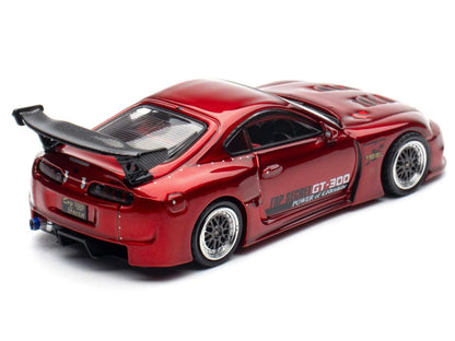 Toyota Supra (A80) "Top Secret" GT300 RHD (Right Hand Drive) Red Metallic 1/64 Diecast Model Car by Inno Models