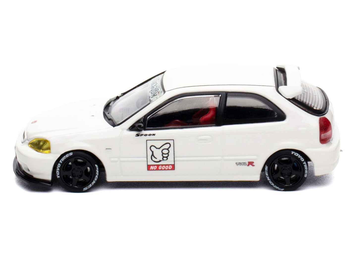 Honda Civic Type R (EK9) RHD (Right Hand Drive) White "Thailand Diecast Expo 2025 Event Edition" 1/64 Diecast Model Car by Inno Models