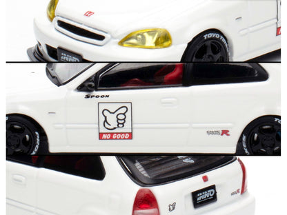 Honda Civic Type R (EK9) RHD (Right Hand Drive) White "Thailand Diecast Expo 2025 Event Edition" 1/64 Diecast Model Car by Inno Models