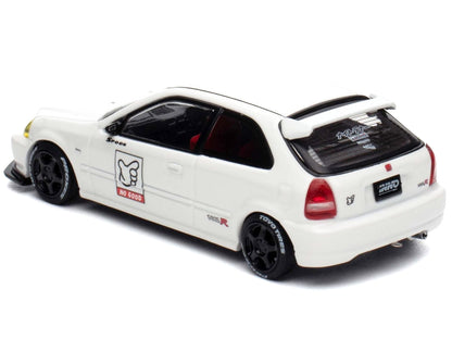 Honda Civic Type R (EK9) RHD (Right Hand Drive) White "Thailand Diecast Expo 2025 Event Edition" 1/64 Diecast Model Car by Inno Models