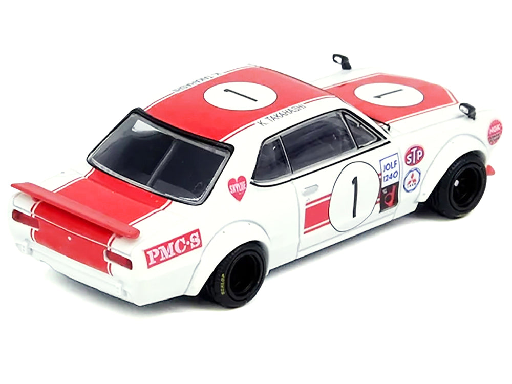 Nissan Skyline 2000 GT-R (KPGC10) #1 RHD (Right Hand Drive) Takahashi Kinimitsu "Fuji Masters 250km" (1971) 1/64 Diecast Model Car by Inno Models-DiecastModeler.com
