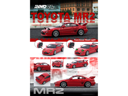 Toyota MR2 (SW20) RHD (Right Hand Drive) Red 1/64 Diecast Model Car by Inno Models