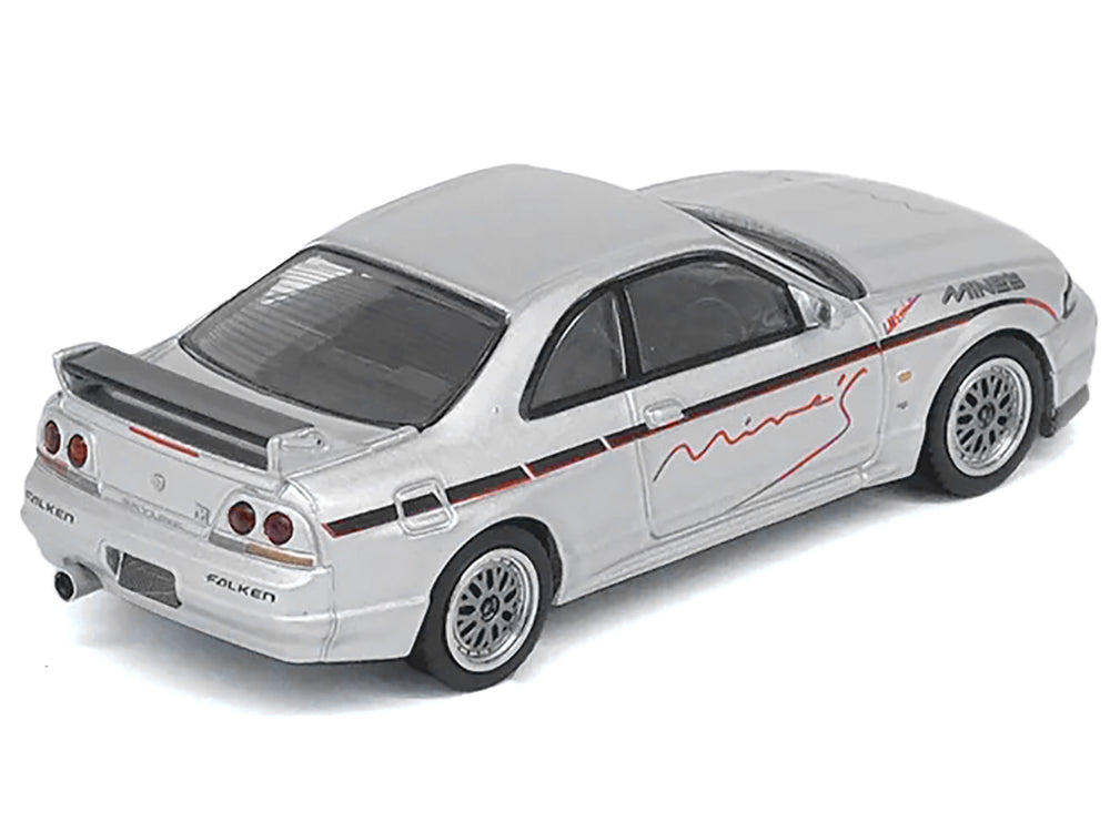 Nissan Skyline GT-R N1 (R33) RHD (Right Hand Drive) "Tuned by Mine's" Silver 1/64 Diecast Model Car by Inno Models