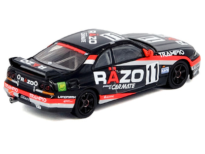 Nissan Skyline GT-R (R33) RHD (Right Hand Drive) #11 "Razo Trampio" N1 Super Endurance Series "Sedan Highland" (1995) 1/64 Diecast Model Car by Inno Models