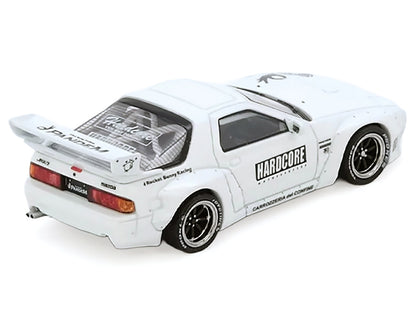 Mazda RX7 (FC3S) "Pandem Aero" Widebody Kit White with Graphics 1/64 Diecast Model Car by Inno Models-DiecastModeler.com