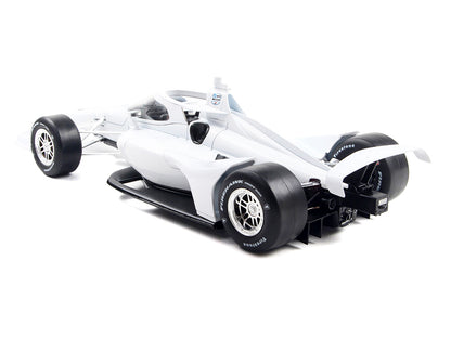 Dallara IndyCar Blank White "Autograph Car" (Super Speedway Configuration) "NTT IndyCar Series" 1/18 Diecast Model Car by IXO Models