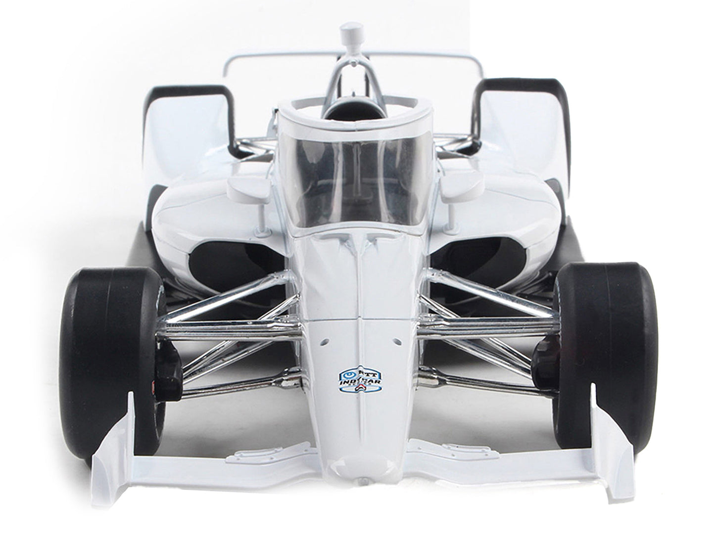 Dallara IndyCar Blank White "Autograph Car" (Super Speedway Configuration) "NTT IndyCar Series" 1/18 Diecast Model Car by IXO Models