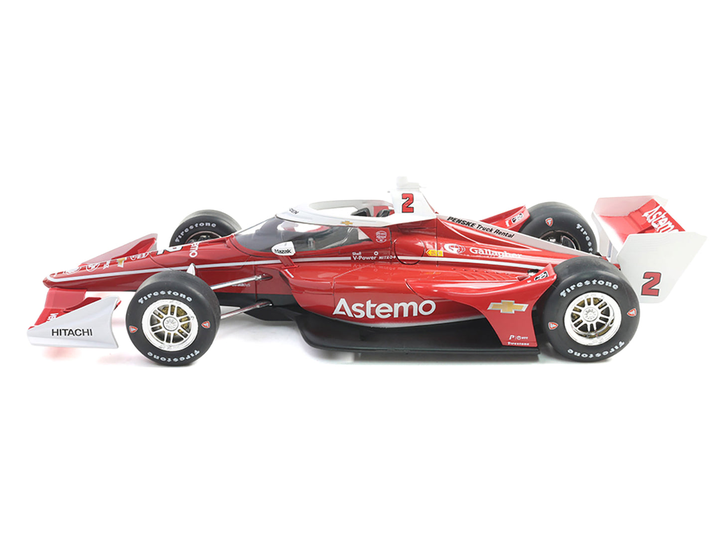 Dallara IndyCar #2 Josef Newgarden "Astemo" Team Penske (Road Course Configuration) "NTT IndyCar Series" (2025) 1/18 Diecast Model Car by IXO Models-DiecastModeler.com