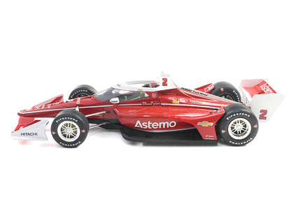 Dallara IndyCar #2 Josef Newgarden "Astemo" Team Penske (Road Course Configuration) "NTT IndyCar Series" (2025) 1/18 Diecast Model Car by IXO Models-DiecastModeler.com