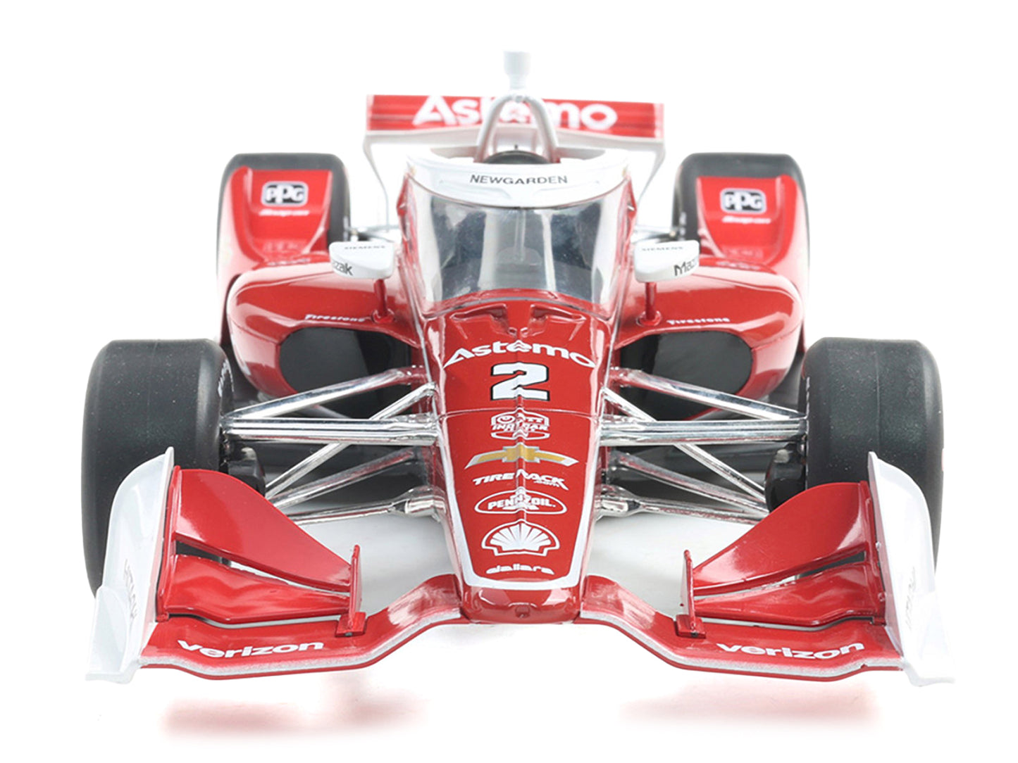 Dallara IndyCar #2 Josef Newgarden "Astemo" Team Penske (Road Course Configuration) "NTT IndyCar Series" (2025) 1/18 Diecast Model Car by IXO Models-DiecastModeler.com