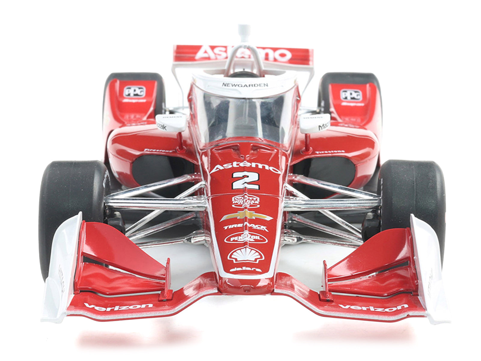 Dallara IndyCar #2 Josef Newgarden "Astemo" Team Penske (Road Course Configuration) "NTT IndyCar Series" (2025) 1/18 Diecast Model Car by IXO Models-DiecastModeler.com