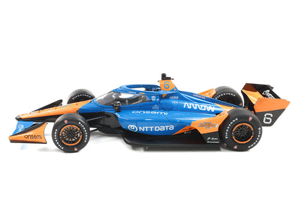 Dallara IndyCar #6 Nolan Siegel "NTT Data" Arrow McLaren (Road Course Configuration) "NTT IndyCar Series" (2025) 1/18 Diecast Model Car by IXO Models-DiecastModeler.com