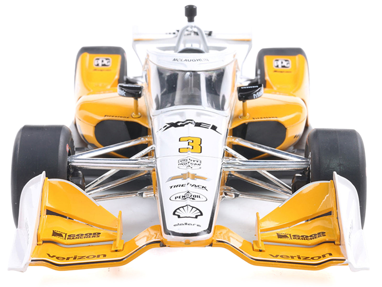 Dallara IndyCar #3 Scott McLaughlin "XPEL" Team Penske (Road Course Configuration) "NTT IndyCar Series" (2025) 1/18 Diecast Model Car by IXO Models-DiecastModeler.com