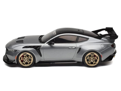 2025 Ford Mustang GTD Gray Metallic with Black Top "Limited Edition" Series 1/18 Diecast Model Car by IXO Models
