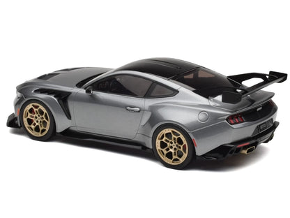 2025 Ford Mustang GTD Gray Metallic with Black Top "Limited Edition" Series 1/18 Diecast Model Car by IXO Models