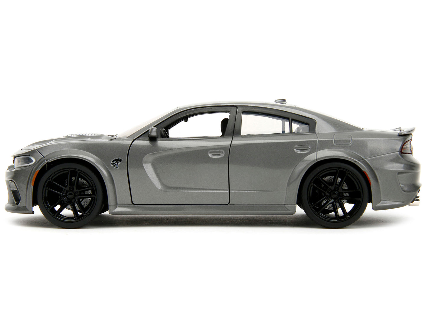 2021 Dodge Charger SRT Hellcat Gray Metallic "Fast X" (2023) Movie "Fast & Furious" Series 1/24 Diecast Model Car by Jada-DiecastModeler.com