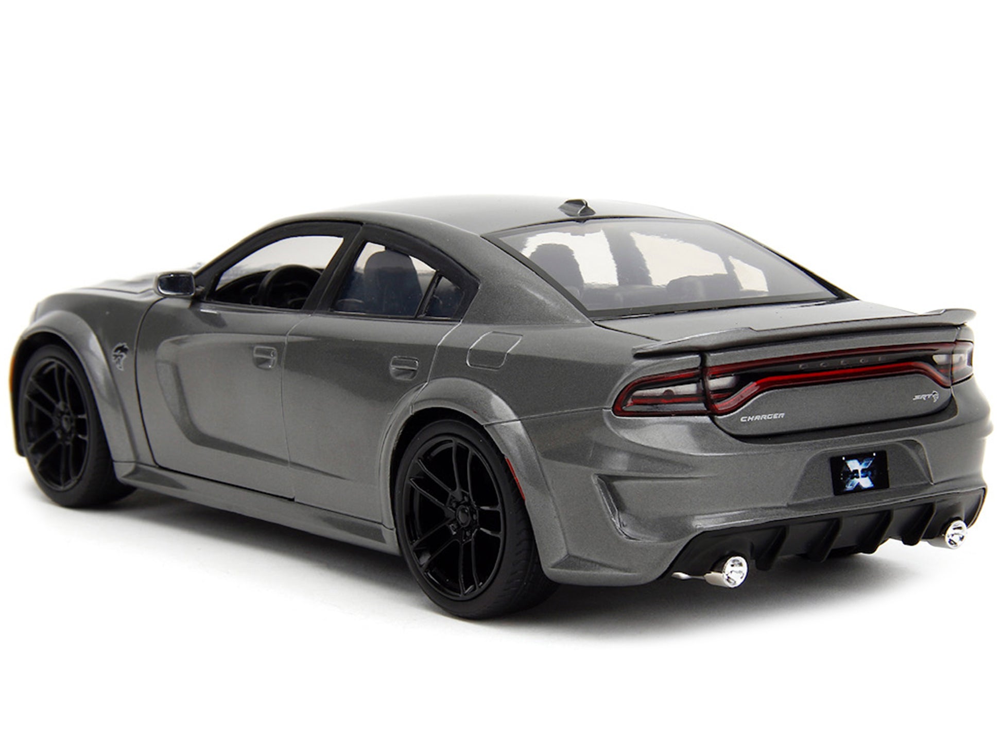 2021 Dodge Charger SRT Hellcat Gray Metallic "Fast X" (2023) Movie "Fast & Furious" Series 1/24 Diecast Model Car by Jada-DiecastModeler.com
