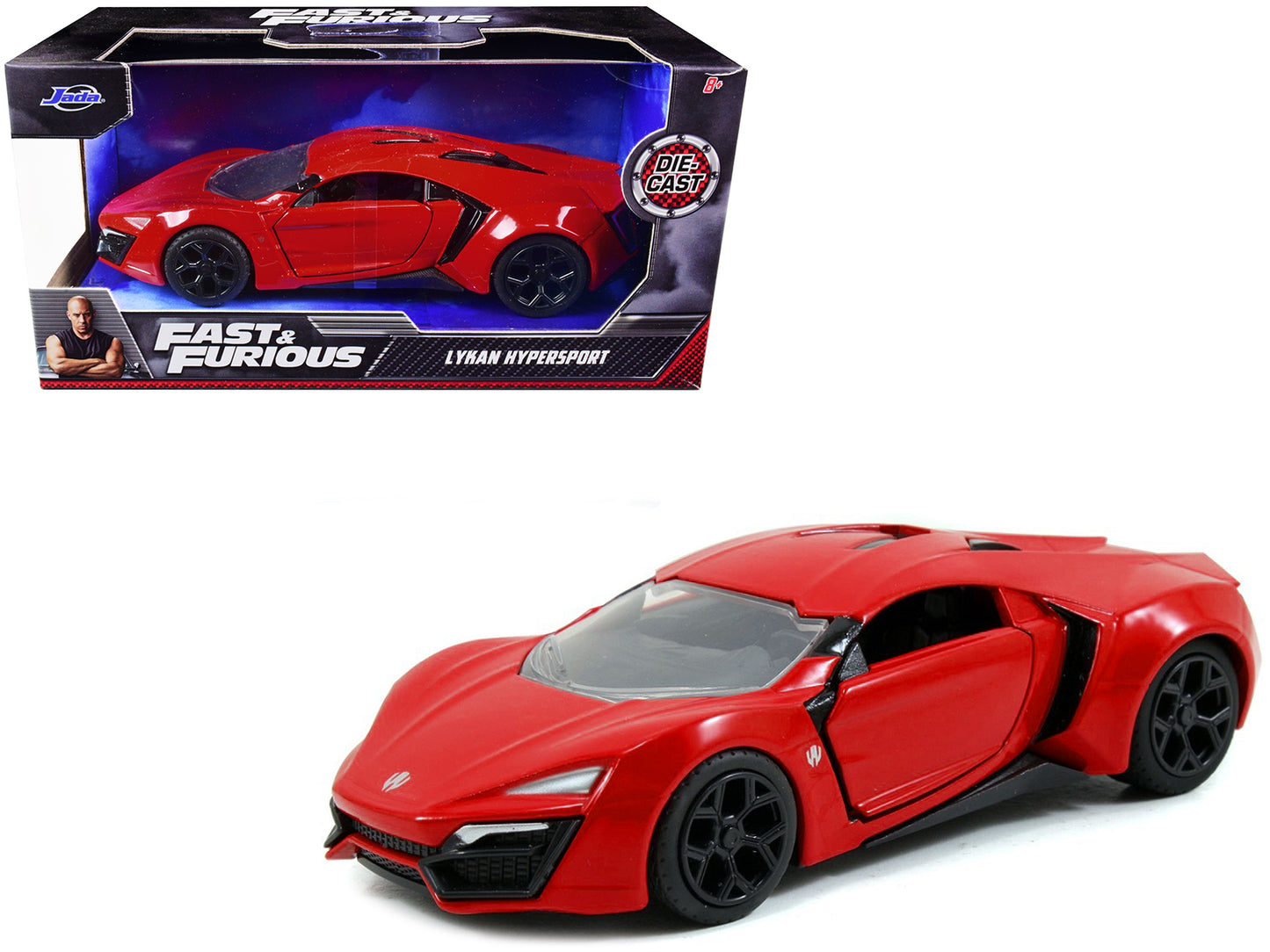 Lykan Hypersport Red "Fast & Furious 7" (2015) Movie 1/32 Diecast Model Car by Jada-DiecastModeler.com