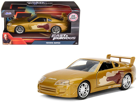 Slap Jack's Toyota Supra Gold "Fast & Furious" Movie 1/32 Diecast Model Car by Jada-DiecastModeler.com
