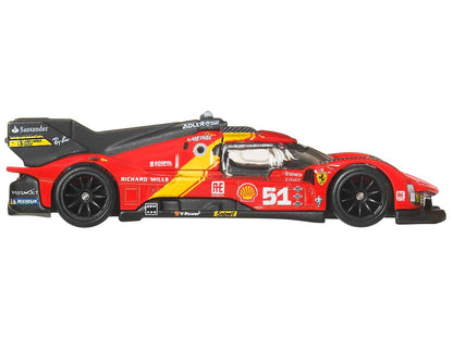 Ferrari 499P #51 Red with Yellow Stripes "Circuit Legends" Series Diecast Model Car by Hot Wheels