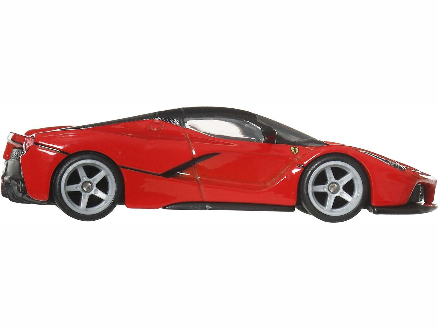 Ferrari LaFerrari Red with Black Top "Euro Speed" Series Diecast Model Car by Hot Wheels