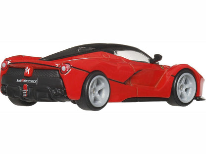 Ferrari LaFerrari Red with Black Top "Euro Speed" Series Diecast Model Car by Hot Wheels