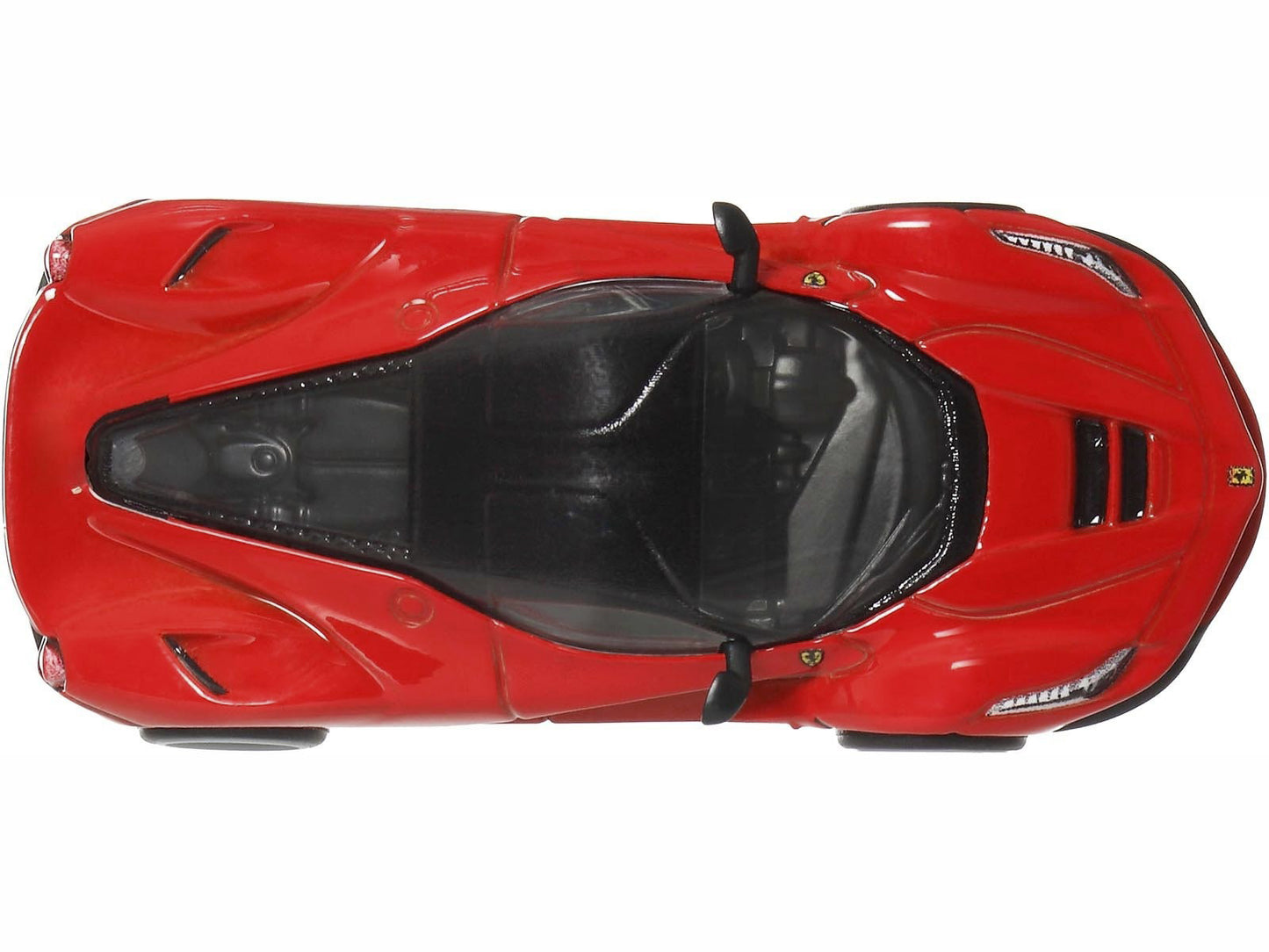 Ferrari LaFerrari Red with Black Top "Euro Speed" Series Diecast Model Car by Hot Wheels