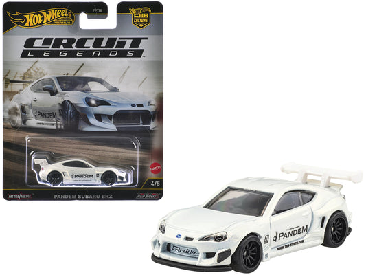 Subaru BRZ Pandem RHD (Right Hand Drive) White Metallic "Circuit Legends" Series Diecast Model Car by Hot Wheels