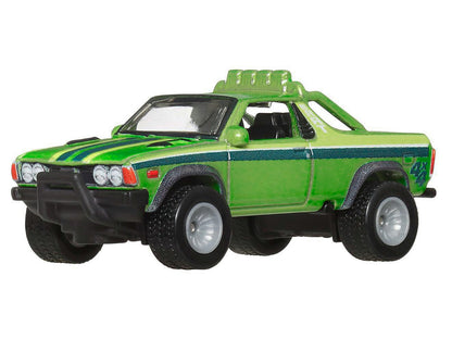 Subaru BRAT Utility Truck Green Metallic with Stripes "HW Off Road" Series Diecast Model Car by Hot Wheels
