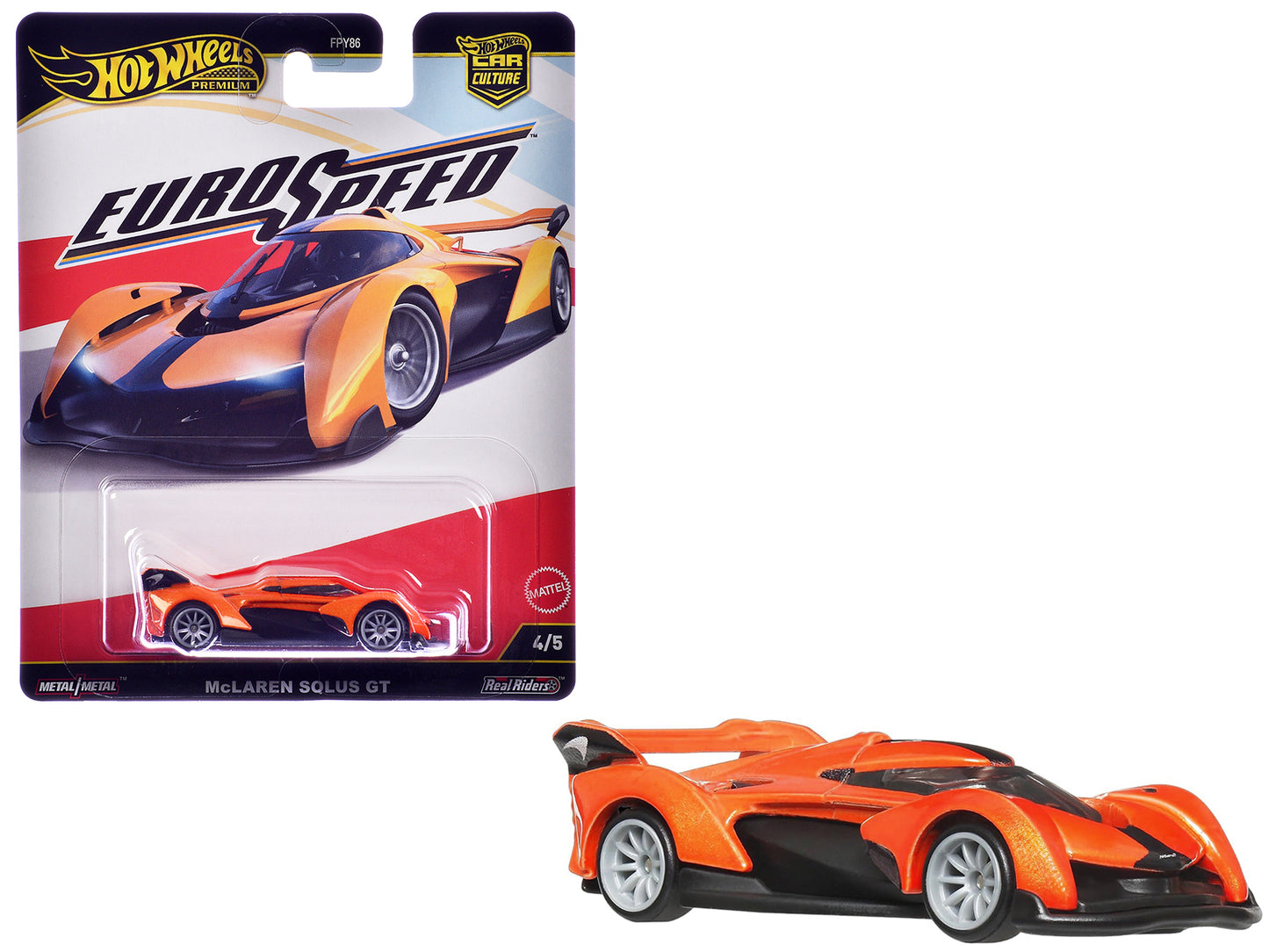 McLaren Solus GT Orange Metallic "Euro Speed" Series Diecast Model Car by Hot Wheels-DiecastModeler.com