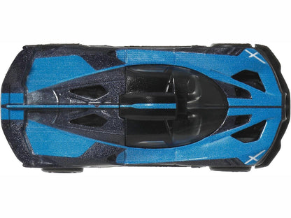 Bugatti Bolide Blue and Dark Blue Metallic "Euro Speed" Series Diecast Model Car by Hot Wheels-DiecastModeler.com