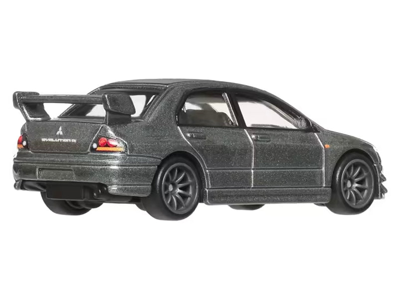 Mitsubishi Lancer Evolution IX Gray Metallic "Ronin Run II" Series Diecast Model Car by Hot Wheels