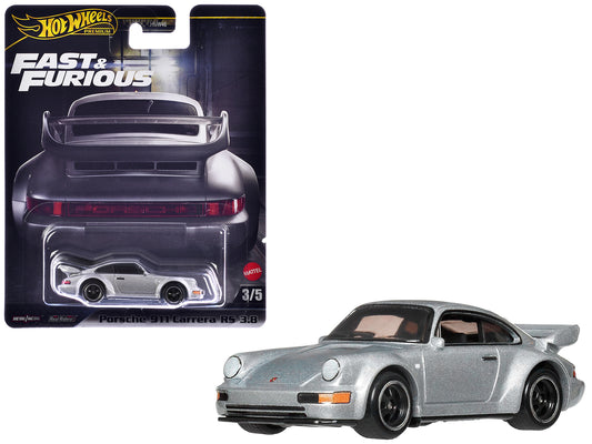 Porsche 911 Carrera RS 3.8 Silver Metallic "The Fast and the Furious: Tokyo Drift" (2006) Movie "Fast & Furious" Series Diecast Model Car by Hot Wheels