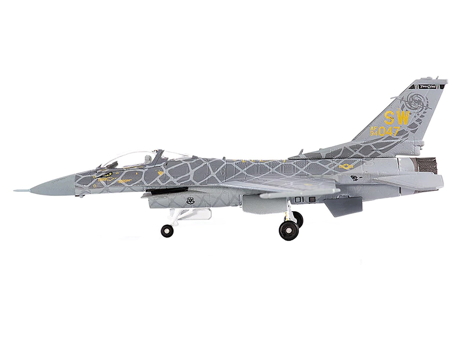 Lockheed Martin F-16C Fighting Falcon Fighter Aircraft "Viper Demo Team" (2021) United States Air Force 1/144 Diecast Model by JC Wings-DiecastModeler.com