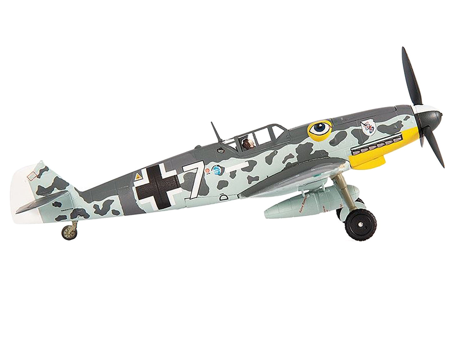 Messerschmitt BF 109G-6 Fighter Aircraft "JG 51 Bulgaria" (1944) German Luftwaffe 1/72 Die Cast Model by JC Wings-DiecastModeler.com