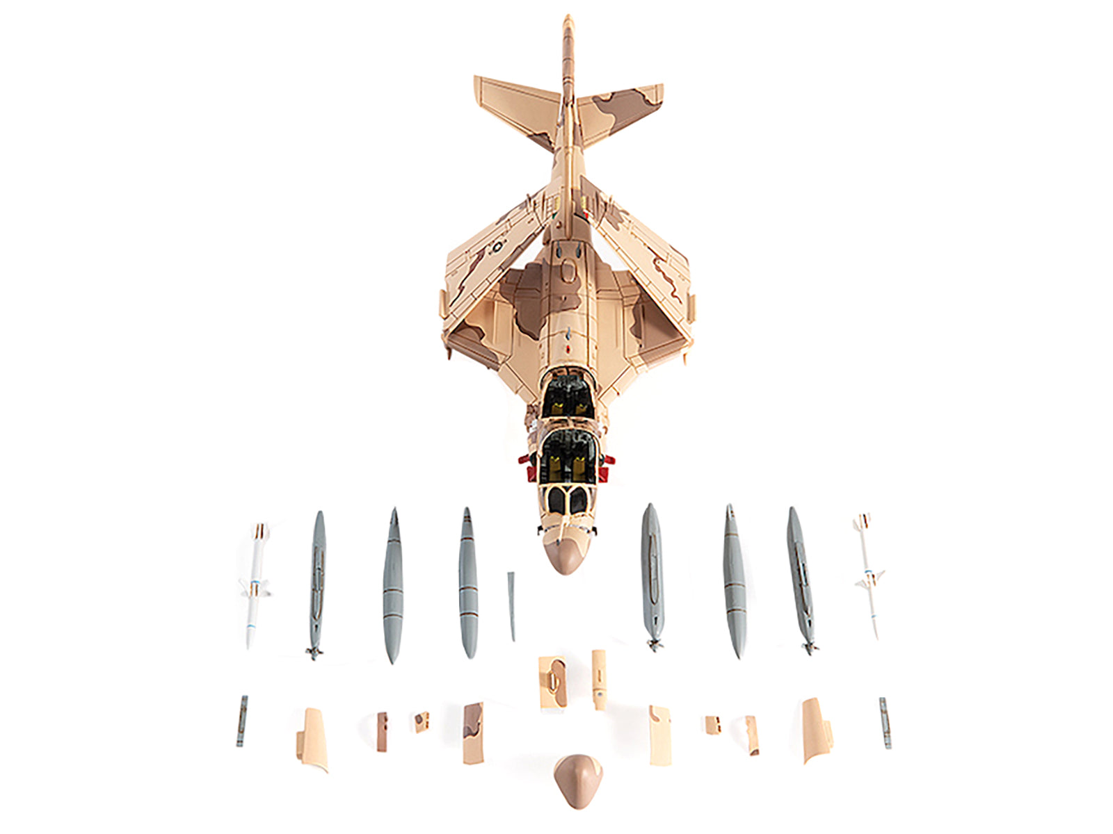 Grumman EA-6B Prowler Attack Aircraft "VAQ-133 Wizards Afghanistan" (2007) United States Navy 1/72 Diecast Model by JC Wings-DiecastModeler.com