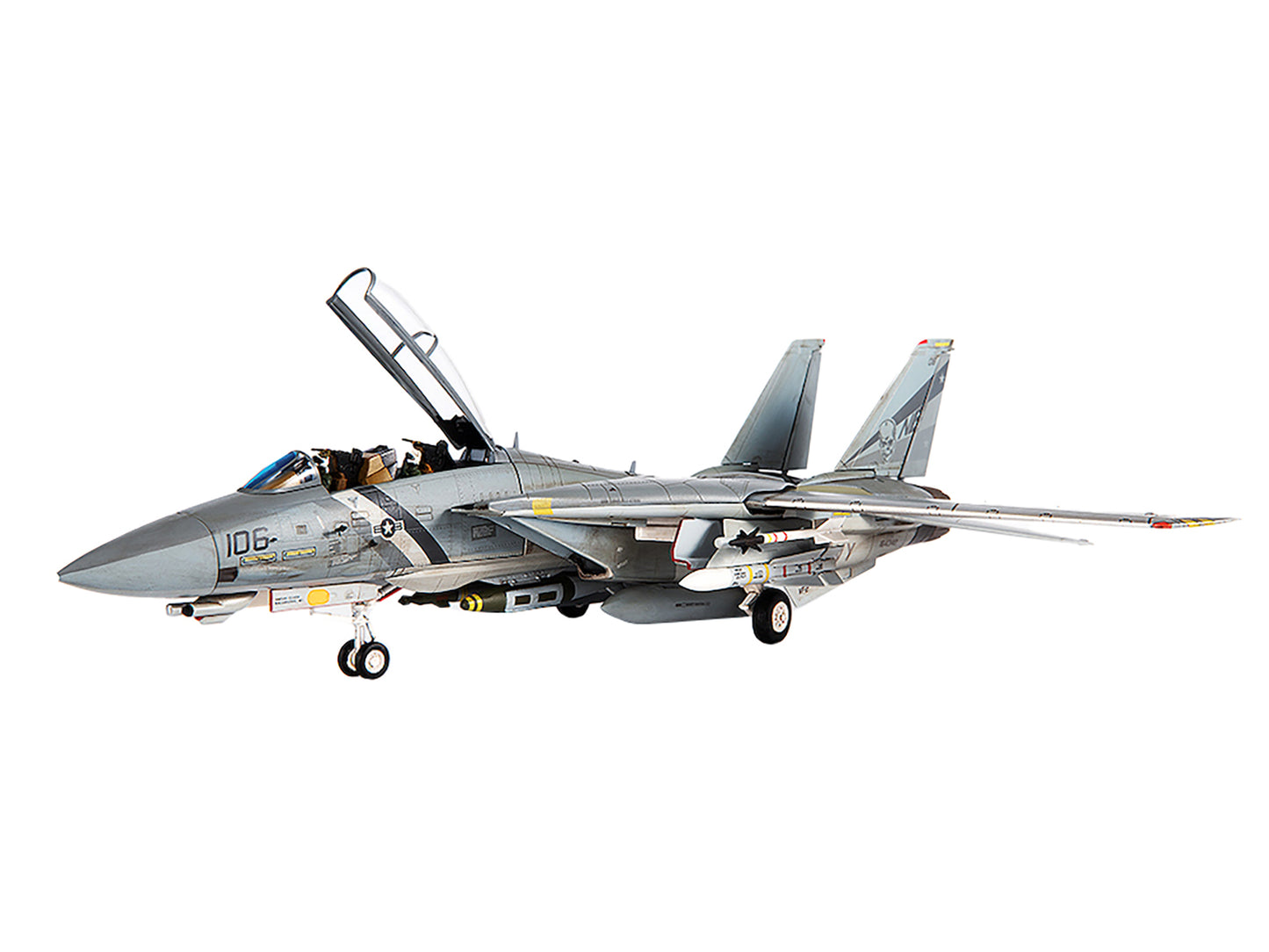 Grumman F-14D Tomcat Fighter Aircraft "VF-2 Bounty Hunters NE106" (2002) United States Navy 1/72 Diecast Model by JC Wings