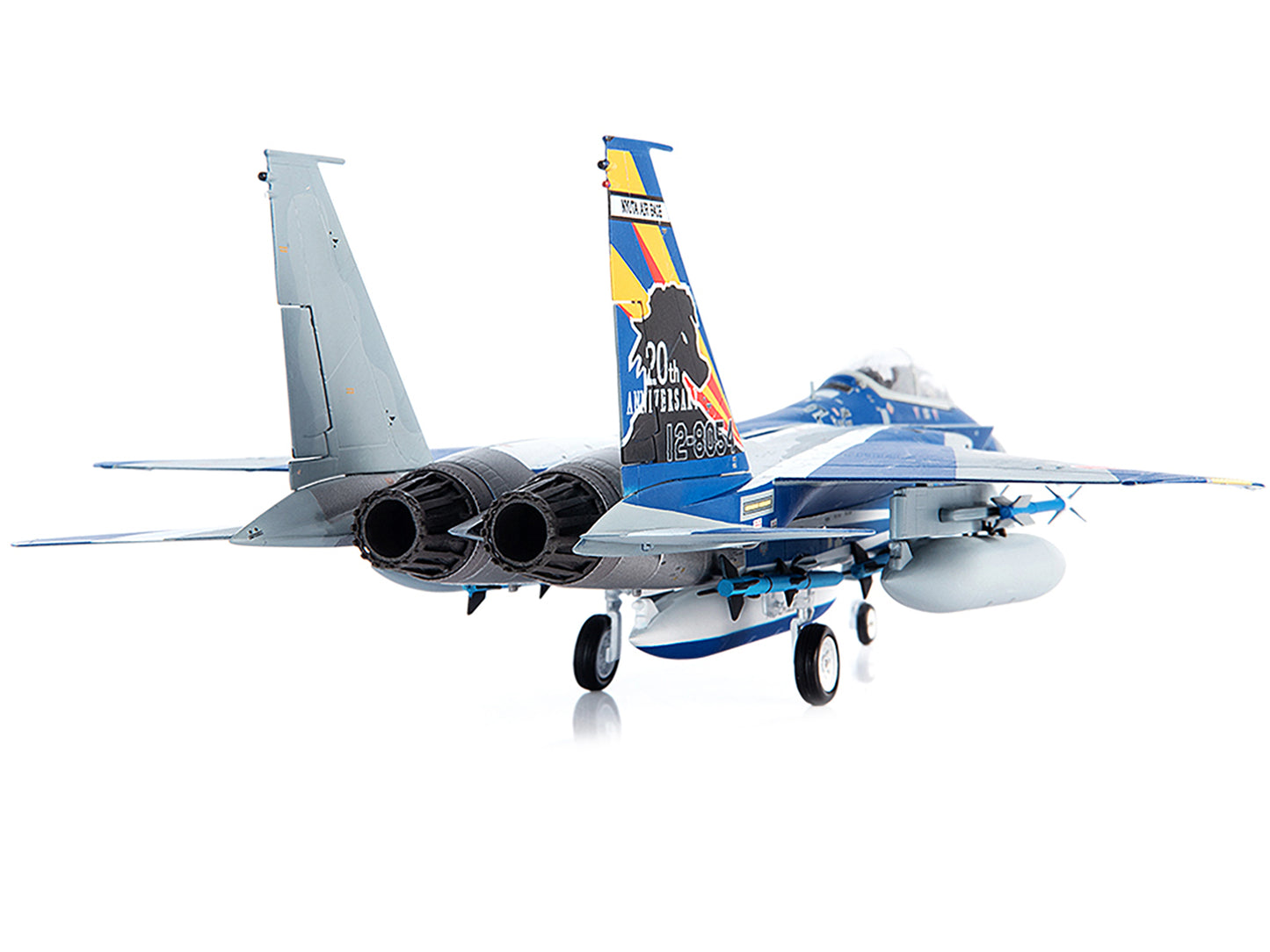 F-15DJ JASDF (Japan Air Self-Defense Force) Eagle Fighter Aircraft "23rd Fighter Training Group 20th Anniversary" with Display Stand Limited Edition to 600 pieces Worldwide 1/72 Diecast Model by JC Wings-DiecastModeler.com